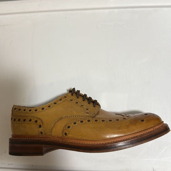Grenson Archie Gibson Brogue Tan Shoe. Men’s Size 10 C. - Picture 3 of 9